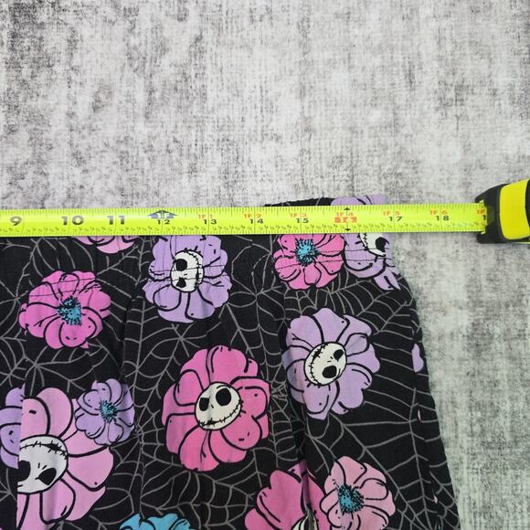 Disney Sleepwear Shorts Womens Large Jack Skellington Pastel Floral Halloween - Picture 5 of 9
